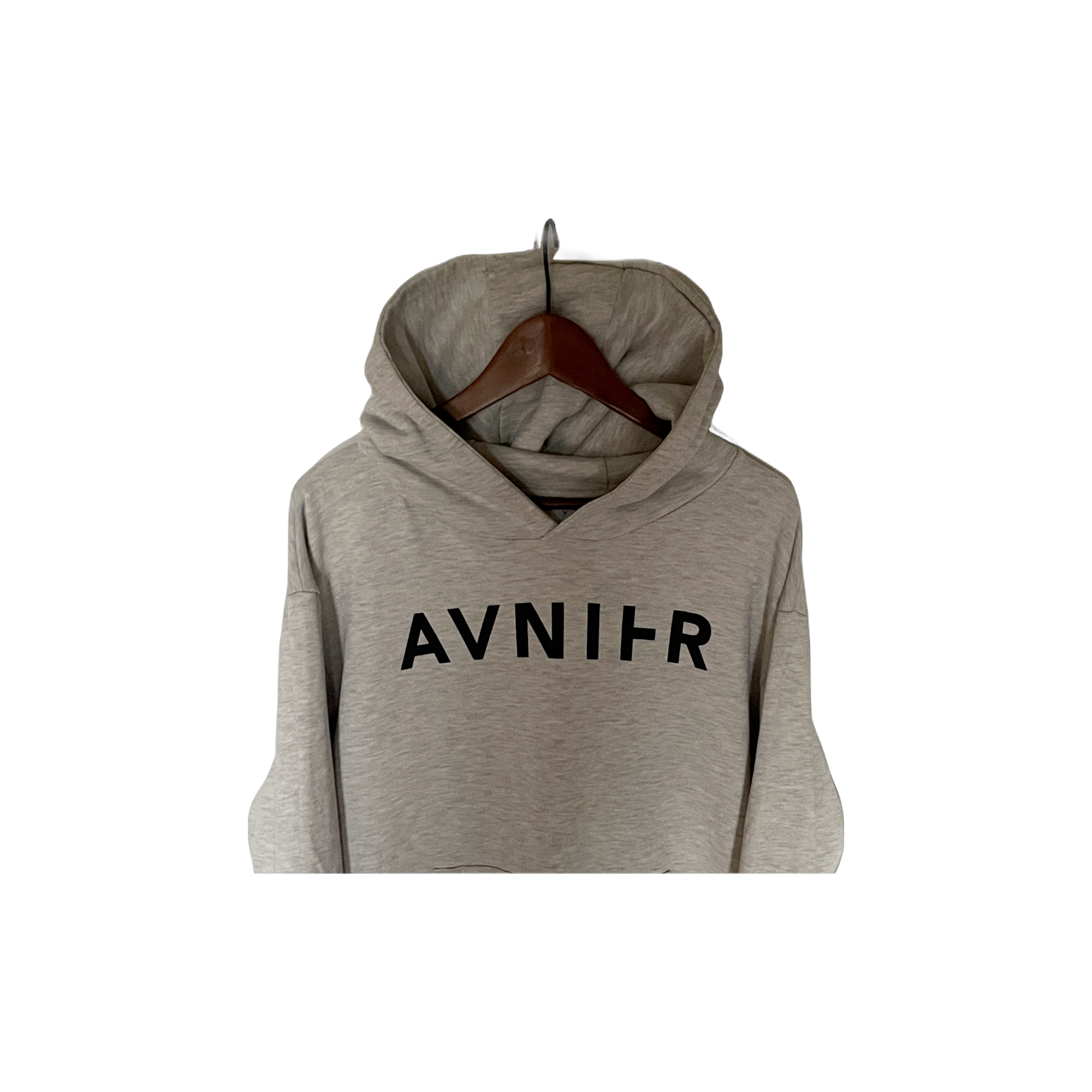 sweat à capuche AVNIER gris - détail