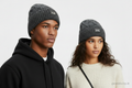 Bonnet Levi's grosse maille gris taille unique – vue portée 