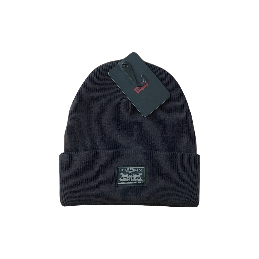 Bonnet Levi's noir – patch Levi Strauss & Co. sur le revers avant