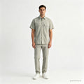 Chemise Dickies beige - vue de face sur mannequin