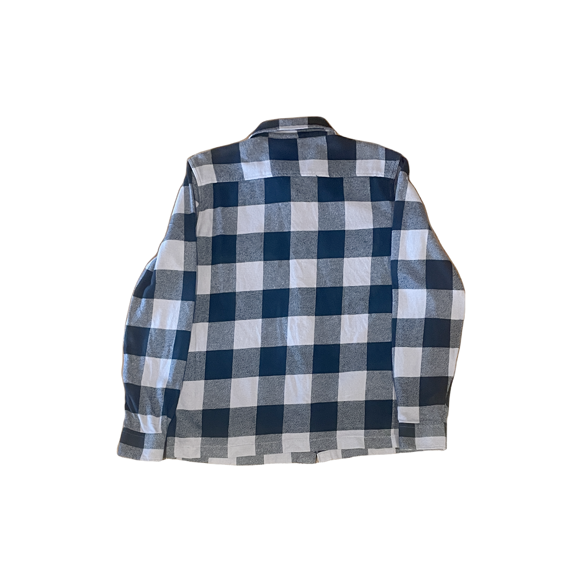 Chemise Dickies workwear à carreaux noir gris taupe taille S - vue de dos - Epok Label
