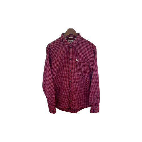 Chemise Tommy Jeans à carreaux rouge et noir - vue de face