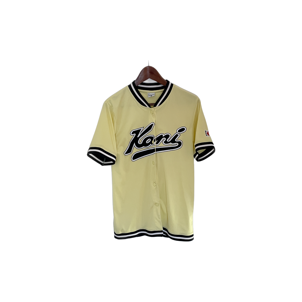 Chemise unisexe Karl Kani jaune face seconde main S — Epok Label
