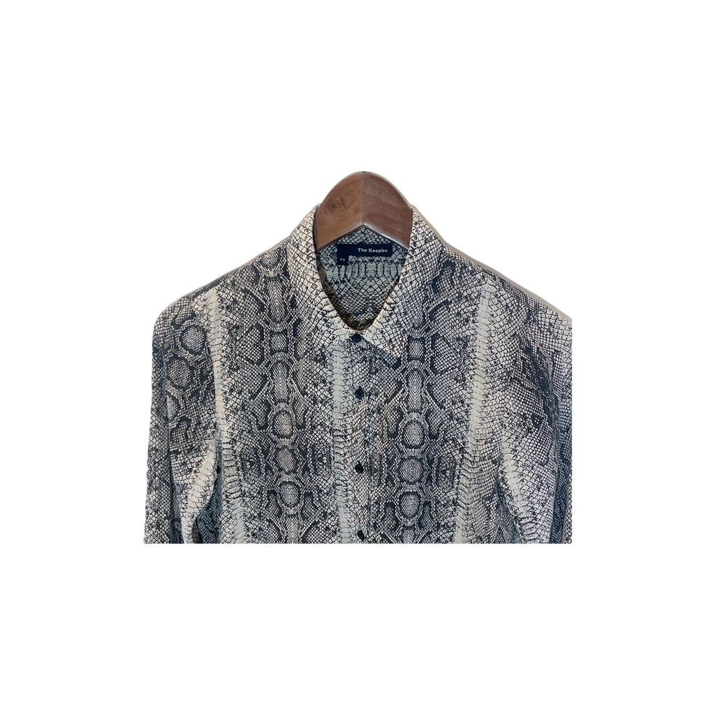Chemisier The Kooples imprimé serpent - détail