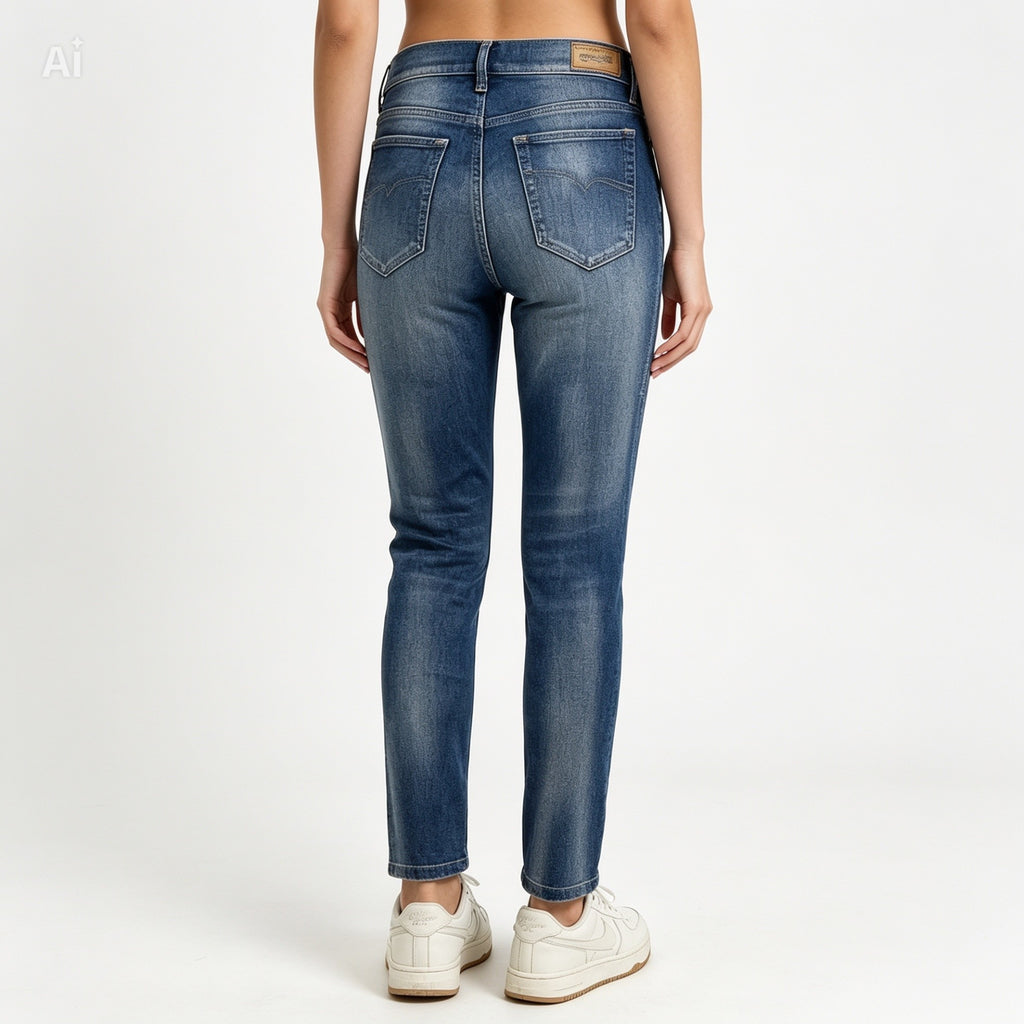 Jean Diesel super slim-skinny W27 L30 vue de dos seconde main parfait état - Epok Label