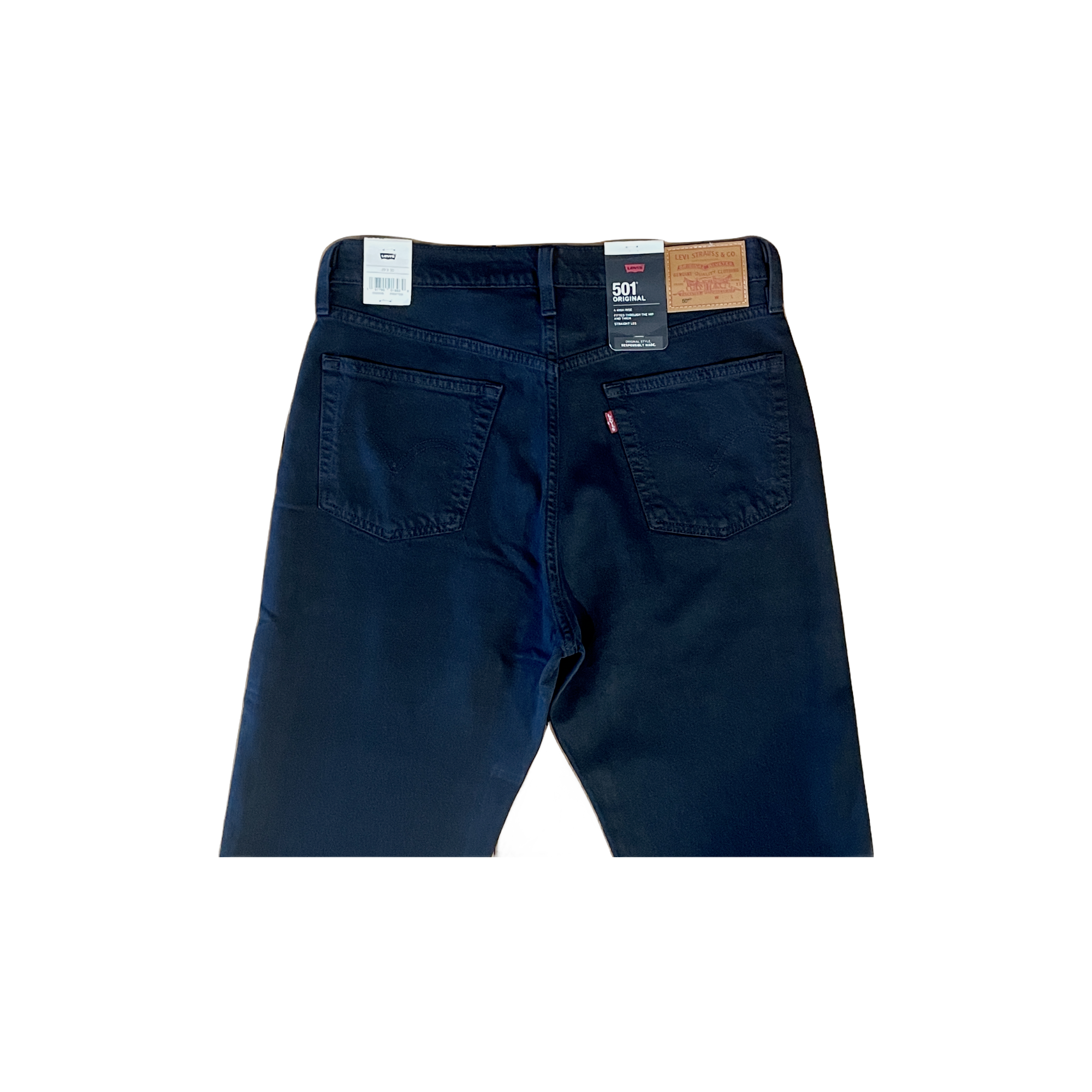 Jean Levi's 501 noir – détail coupe de dos