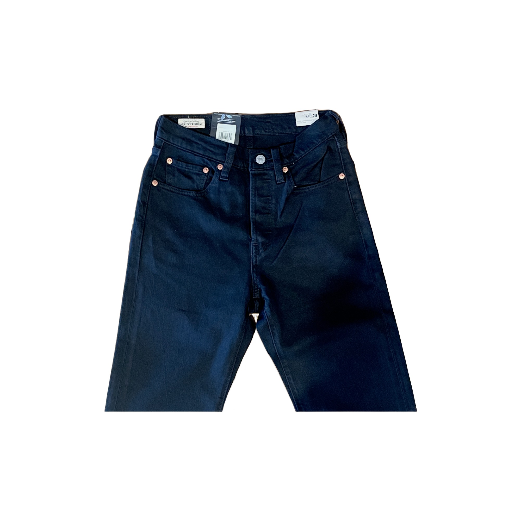 Jean Levi's 501 original noir W24 L30 – vue de détail de face