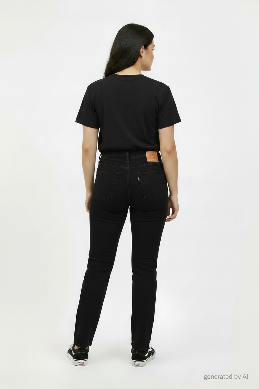 Jean Levi's 501 original noir W29 L32 – vue de dos sur mannequin - Epok Label