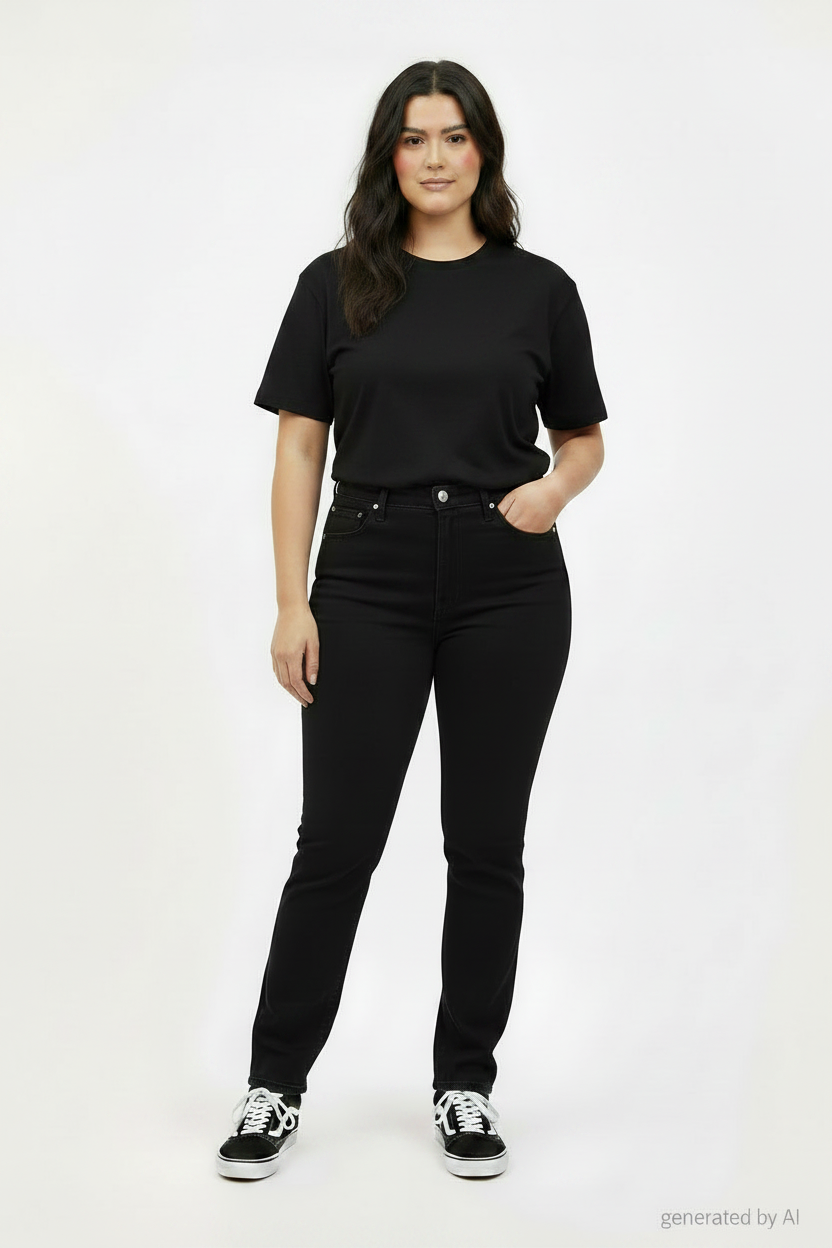 Jean Levi's 501 original noir W29 L32 – vue de face sur mannequin - Epok Label