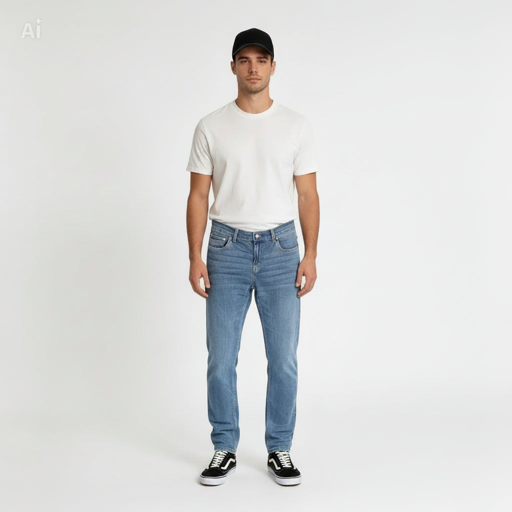 Jean Levi's 502 homme W29 L29 recto — denim regular taper fuselé jambe effilée — seconde main très bon état — Epok Label