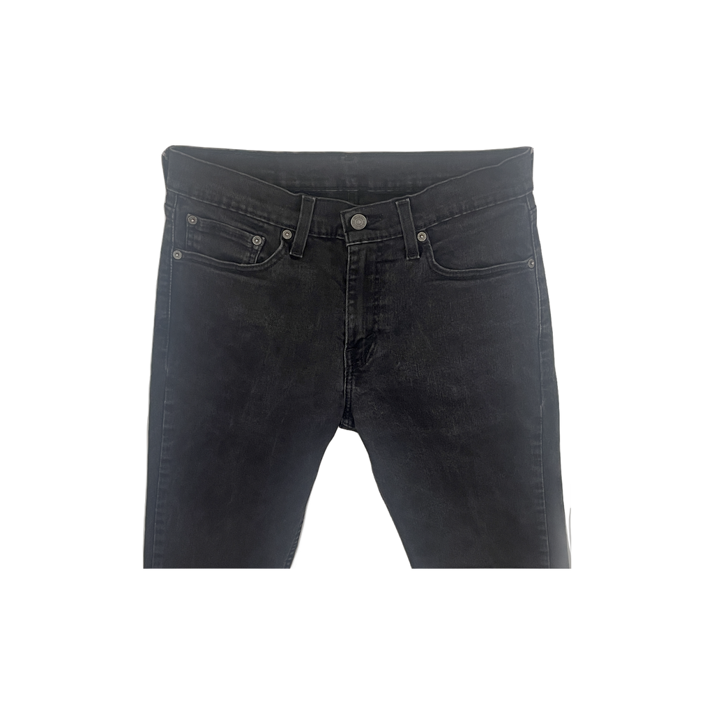 Jean Levi's 511 homme W31 L32 détail face — denim noir profond slim ajusté stretch — seconde main très bon état — Epok Label