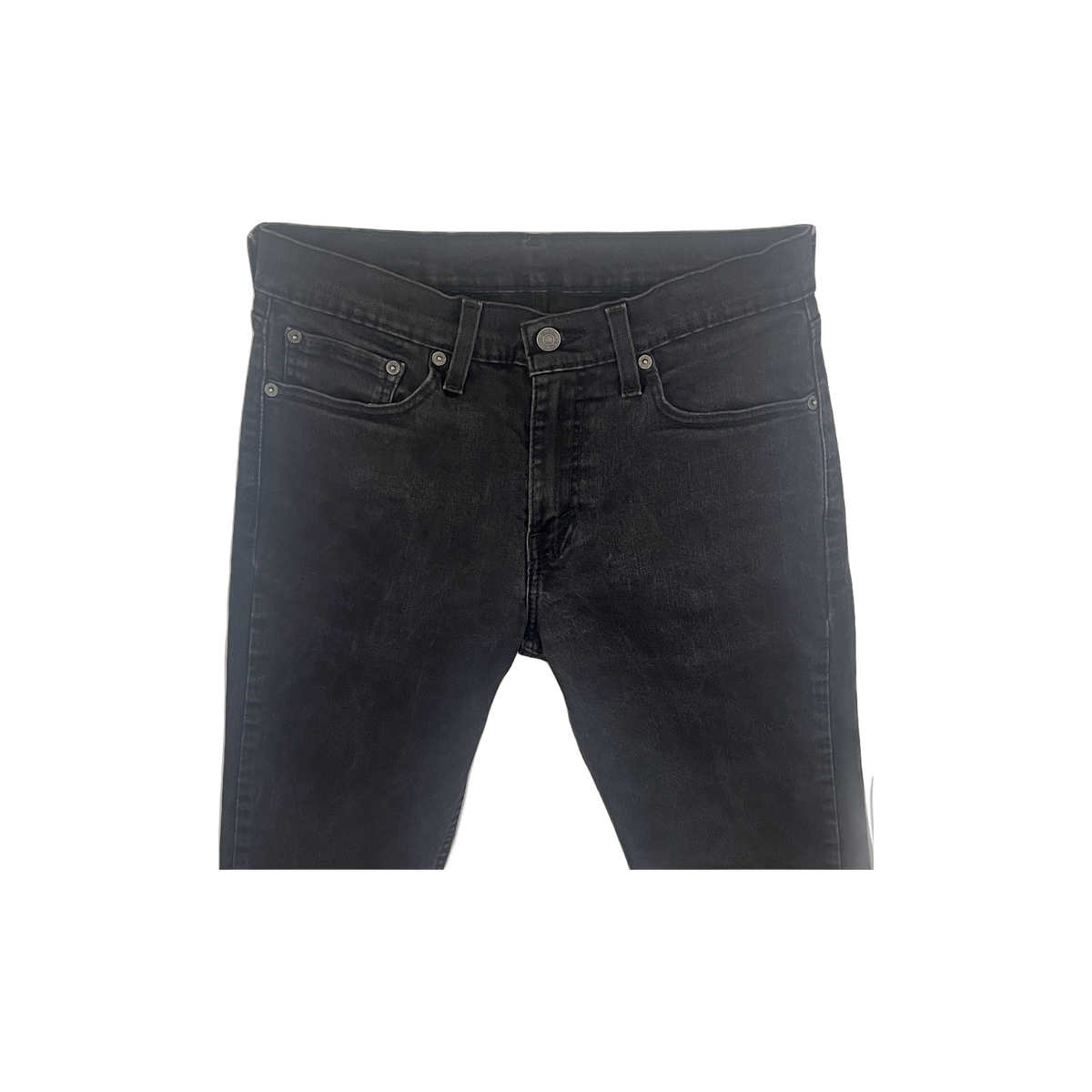 Jean Levi's 511 homme W31 L32 détail face — denim noir profond slim ajusté stretch — seconde main très bon état — Epok Label