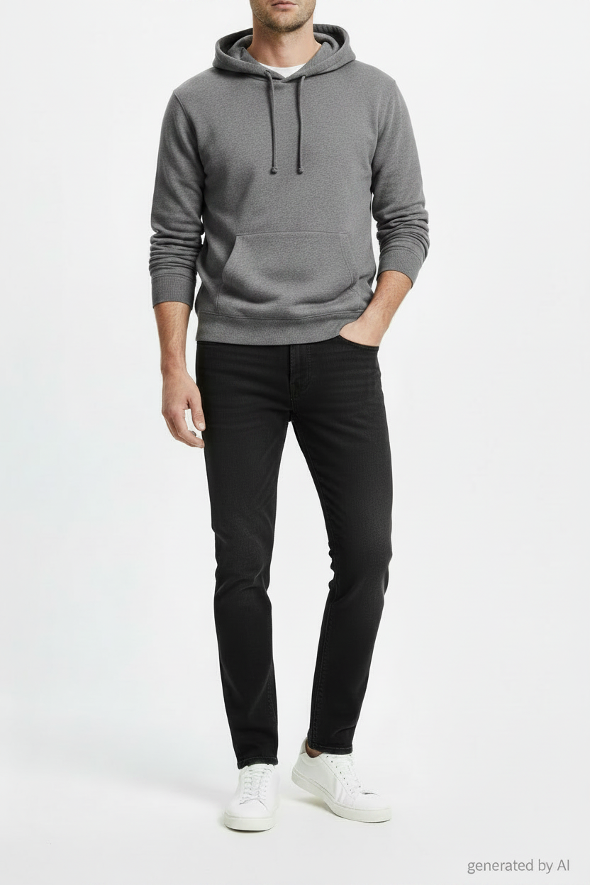 Jean Levi's 511 homme W31 L32 recto — denim noir profond slim ajusté stretch — seconde main très bon état — Epok Label