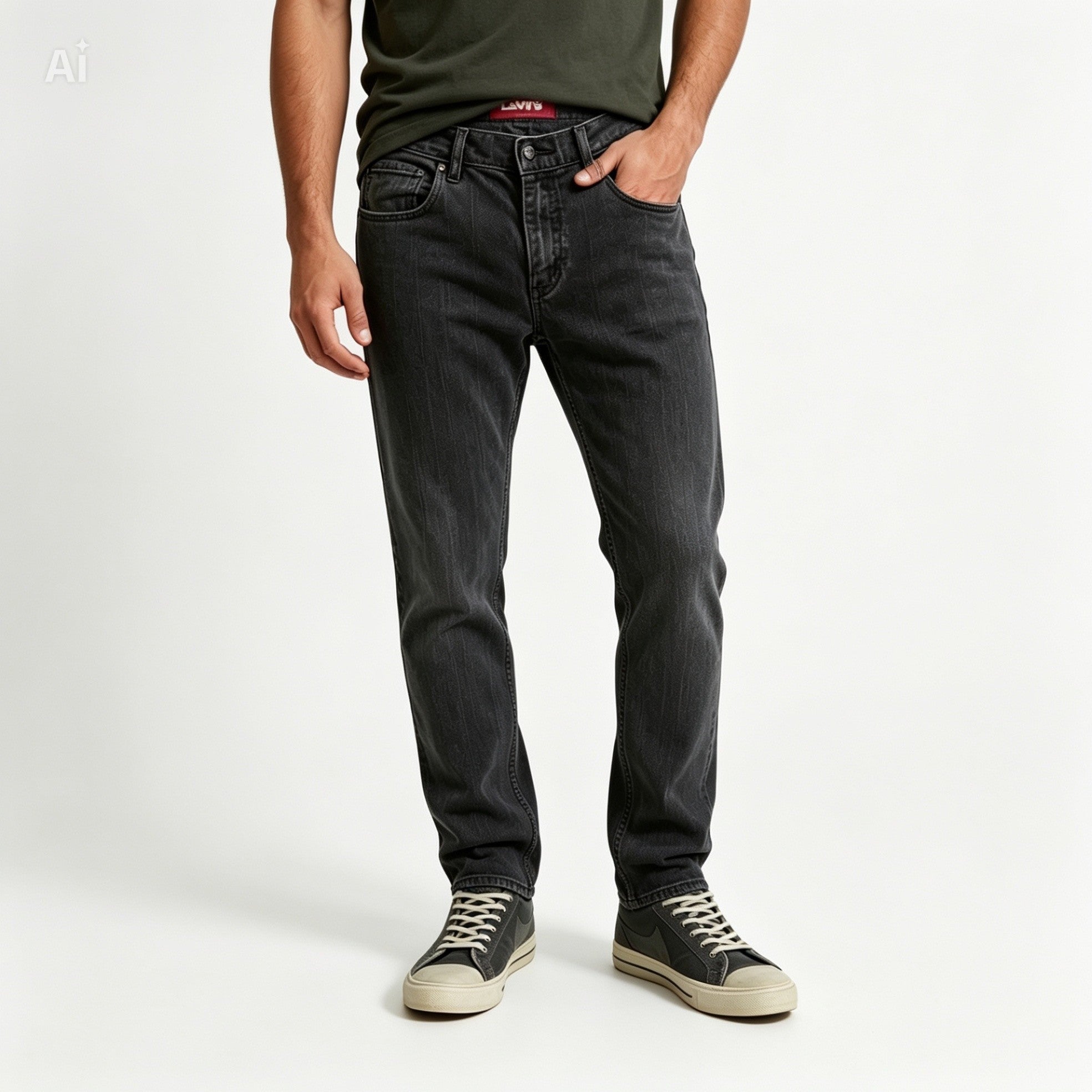 Jean Levi's 511 skinny noir - vue de face sur mannequin