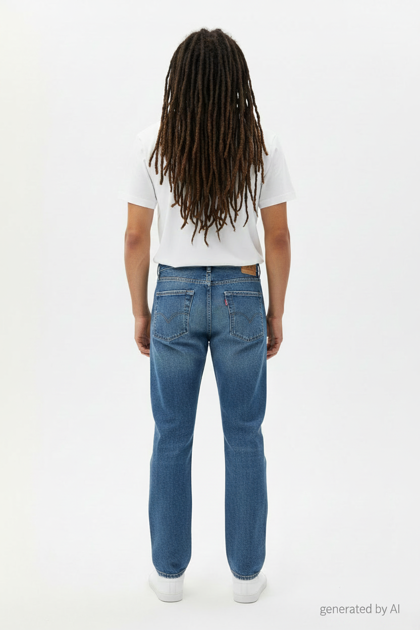 Jean Levi's 514 homme W29 L29 verso — denim bleu coupe droite straight regular taille basse — seconde main parfait état — Epok Label