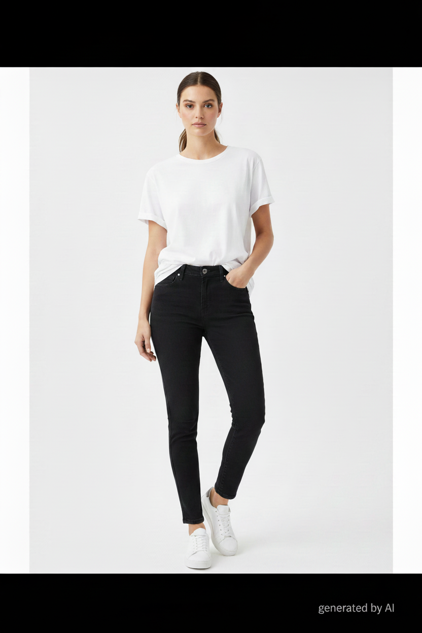 Jean_Levi_s_712_slim_noir_-_vue_de_face sur mannequin