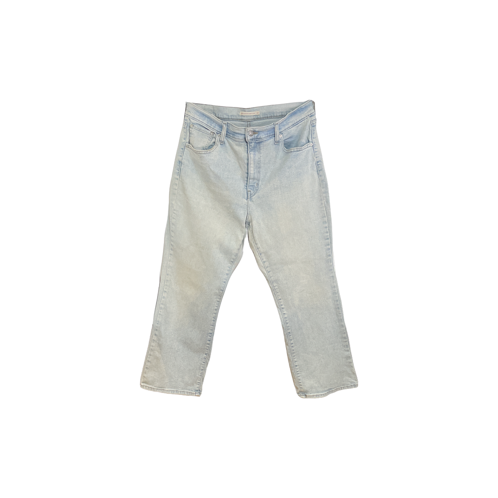 Jean Levi's Crop Flare bleu clair (W32 L27) - vue de face