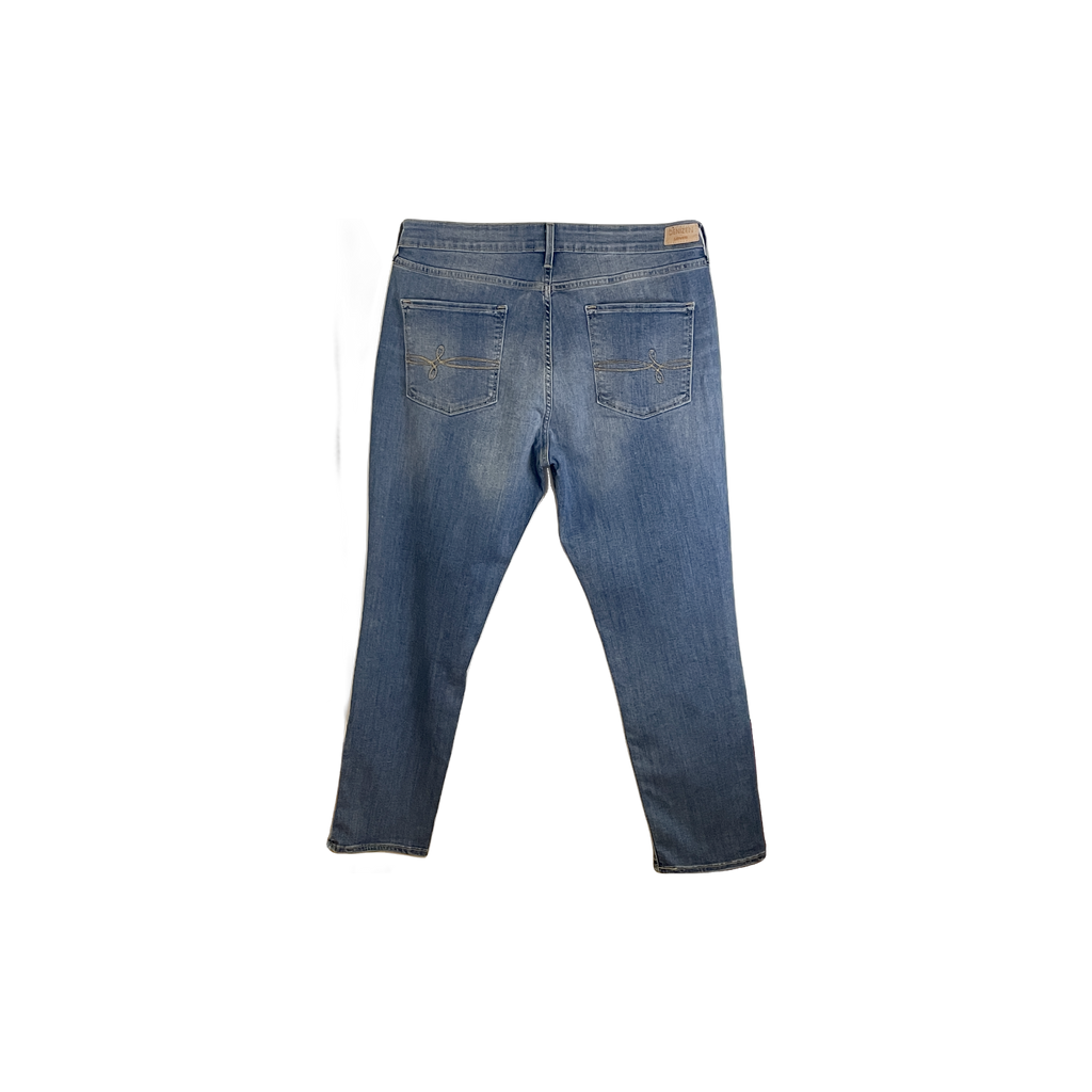 Jean Levi's Slim cuffed bleu - vue de dos