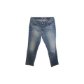 Jean Levi's Slim cuffed bleu - vue de face