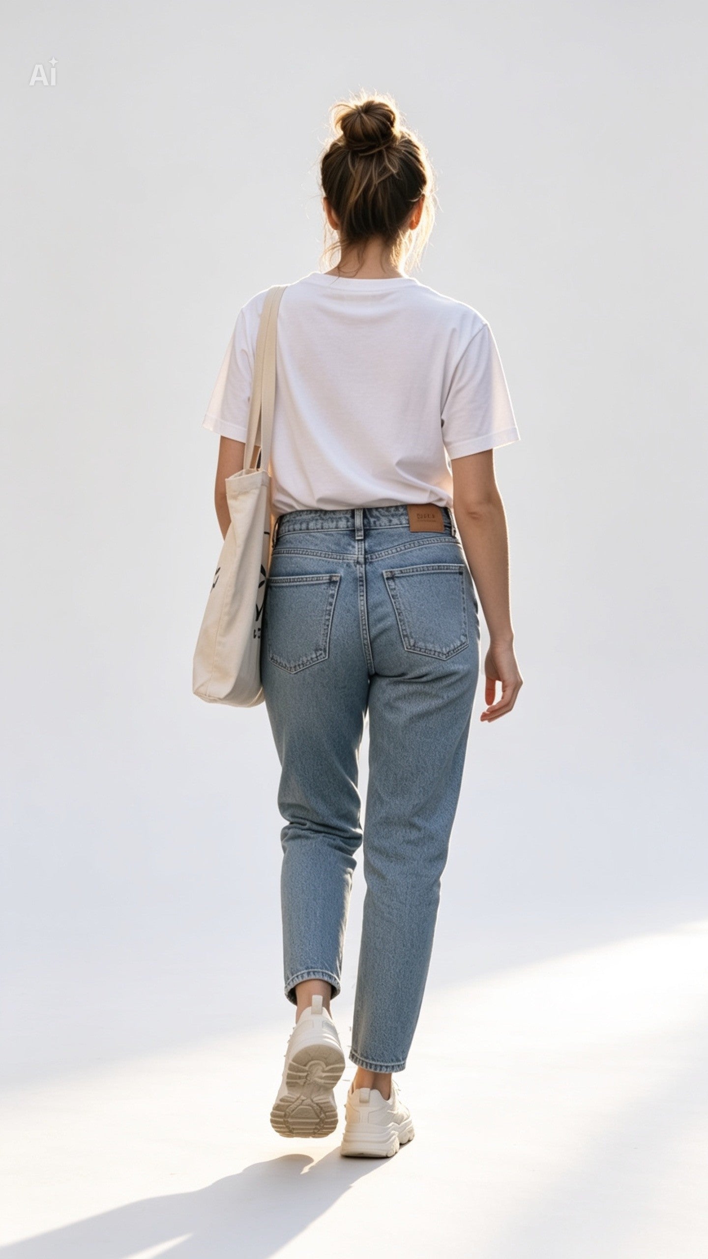 Jean Only coupe droite W25 L30 vue de dos seconde main parfait état - Epok Label