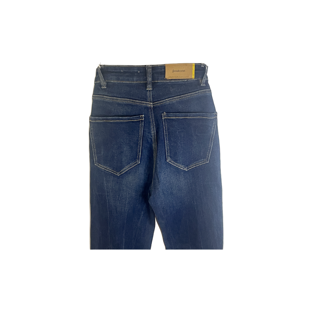 Jean Stradivarius MOM bleu foncé (EUR32) - détail2