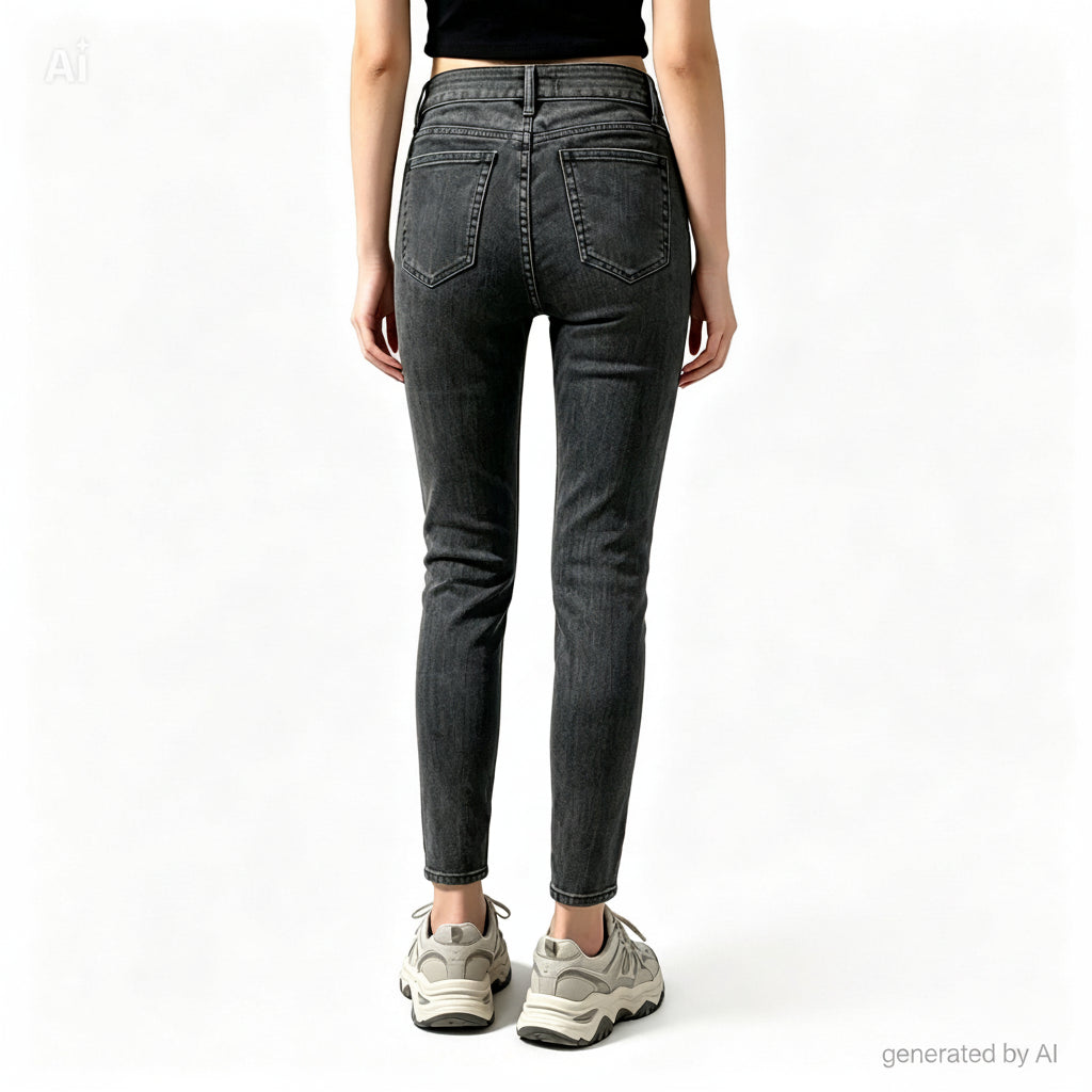 Jean The Kooples bleu - vue de dos sur mannequin