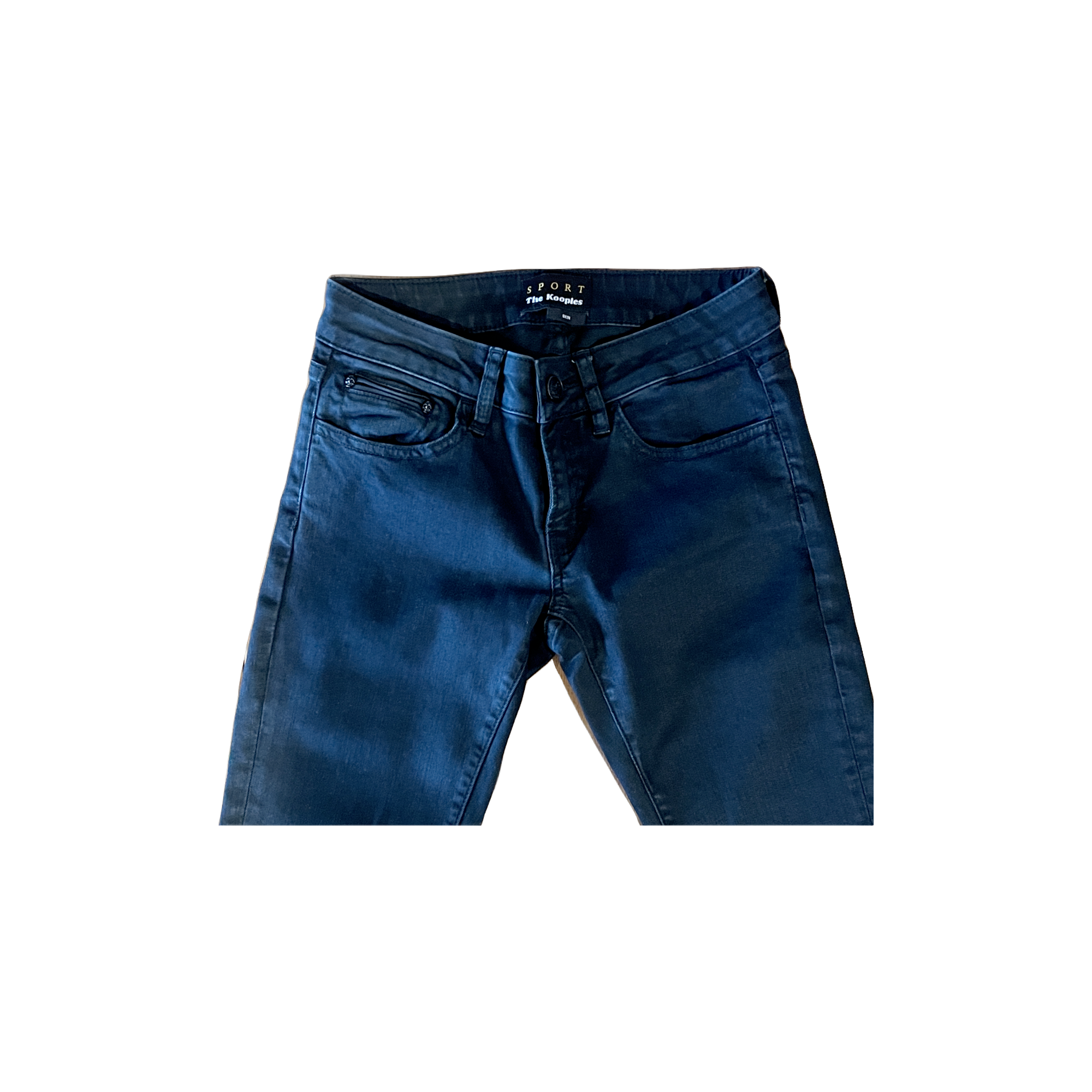 Jean skinny noir The Kooples W25 – détail taille et coupe