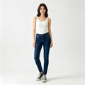 Jean slim Le Temps des Cerises vintage bleu foncé W28 - sur mannequin  Epok Label