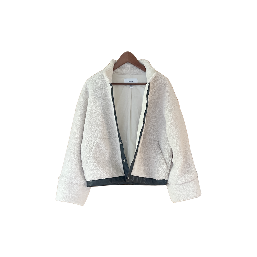Manteau Vila blanc - détail