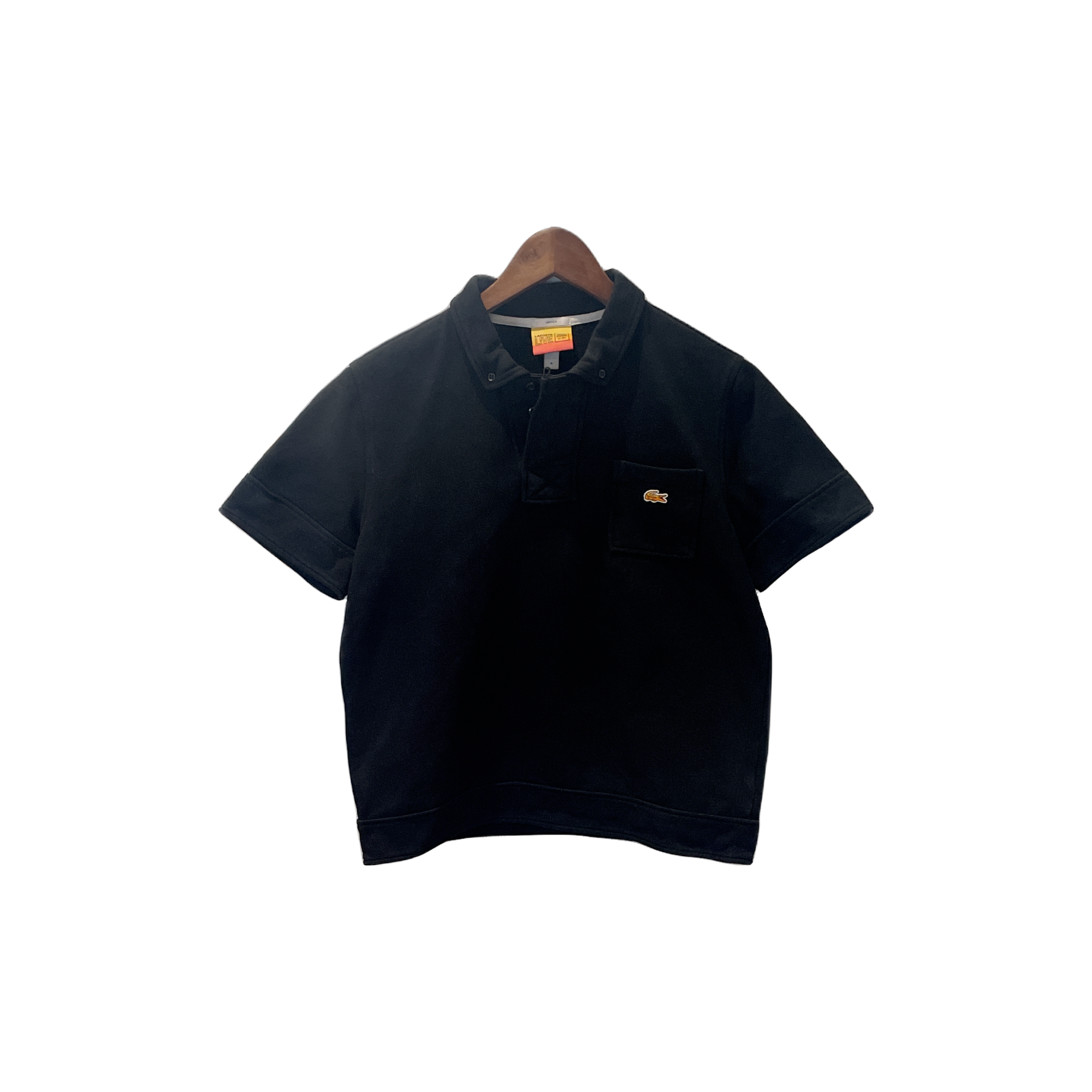 Polo Lacoste Opening Ceremony noir - vue de face