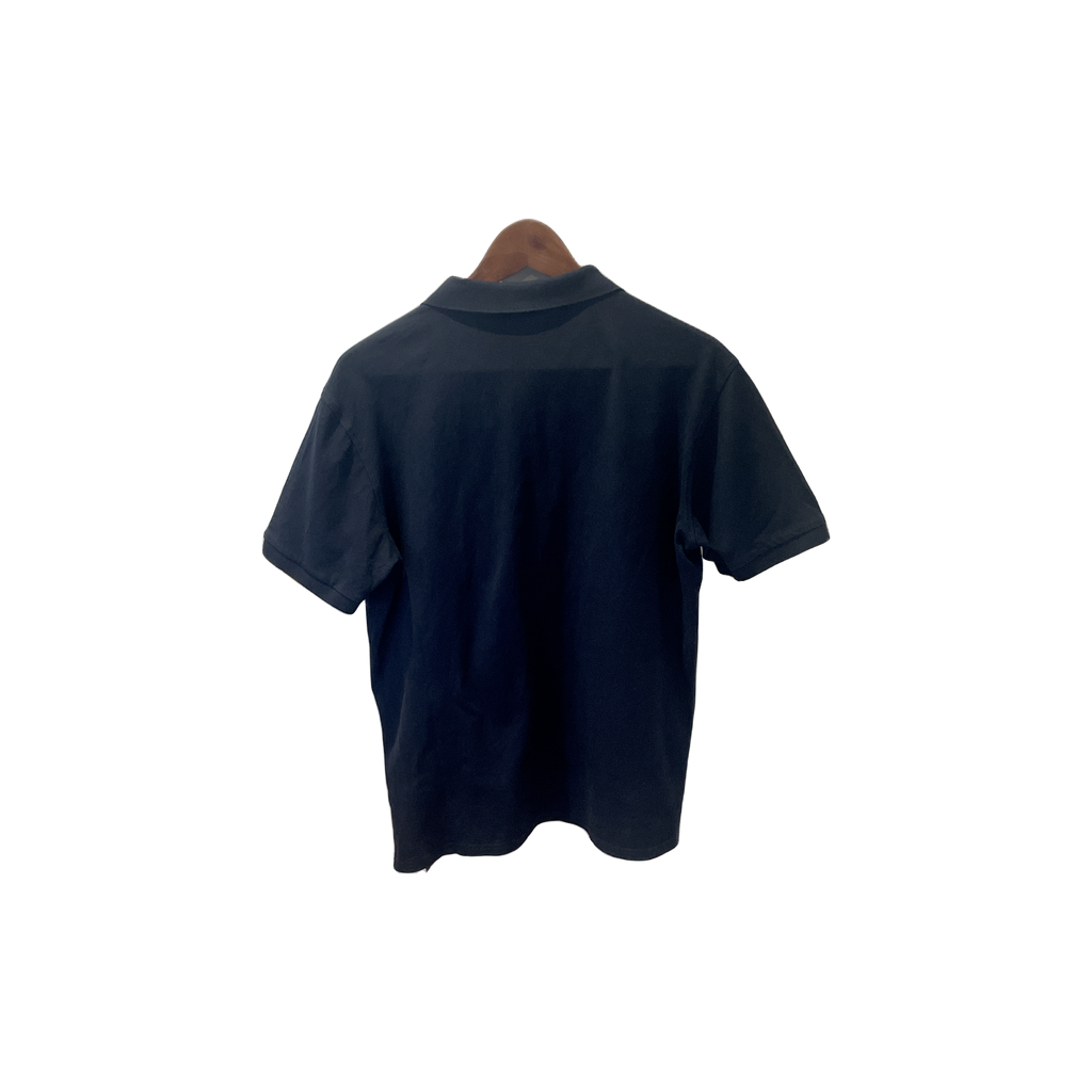 Polo Lacoste bleu marine - vue de dos