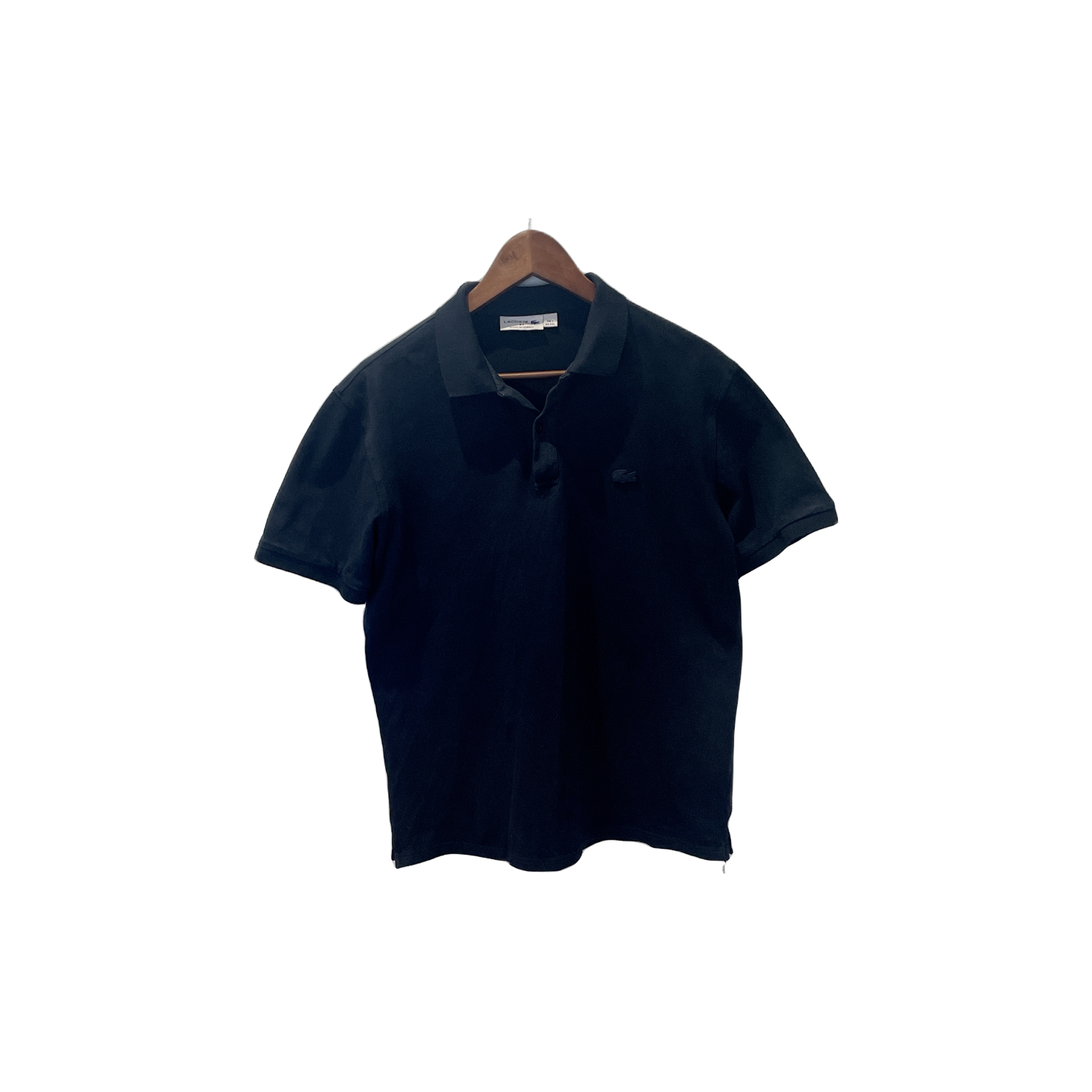 Polo Lacoste bleu marine - vue de face