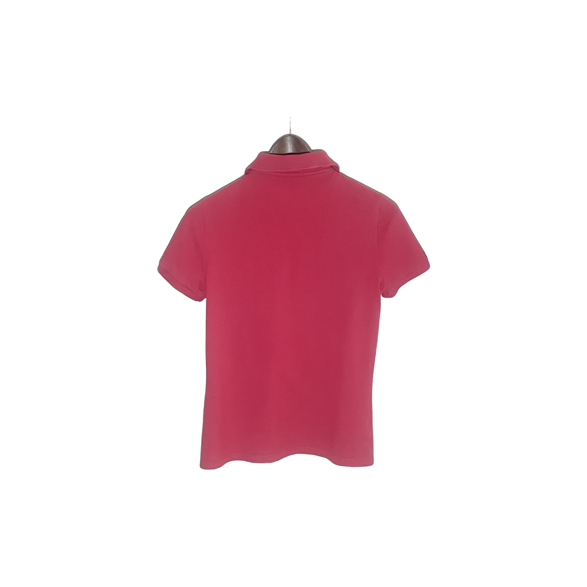 Polo Lacoste femme rose foncé vintage – vue de dos – taille M