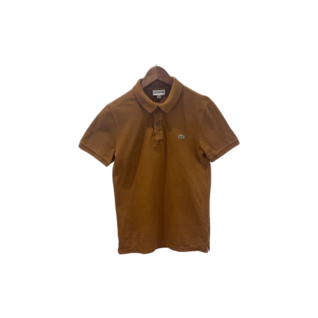 Polo Lacoste marron - vue de face