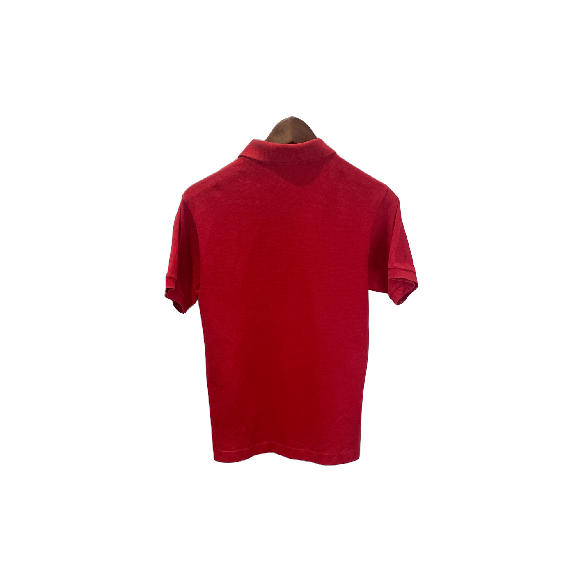Polo Lacoste rouge - vue de dos