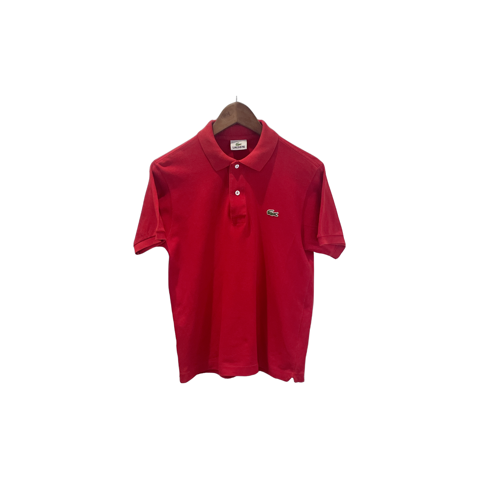 Polo Lacoste rouge - vue de face