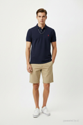 Polo Ralph Lauren bleu marine - vue de face sur mannequin