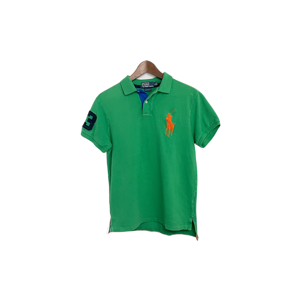 Polo Ralph Lauren vert (M) - vue de face