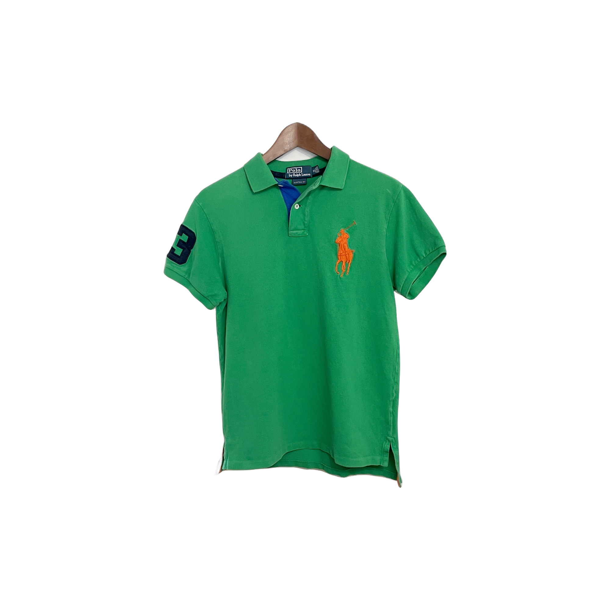 Polo Ralph Lauren vert (M) - vue de face