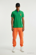 Polo Ralph Lauren vert (M) - vue de face sur mannequin Epok label