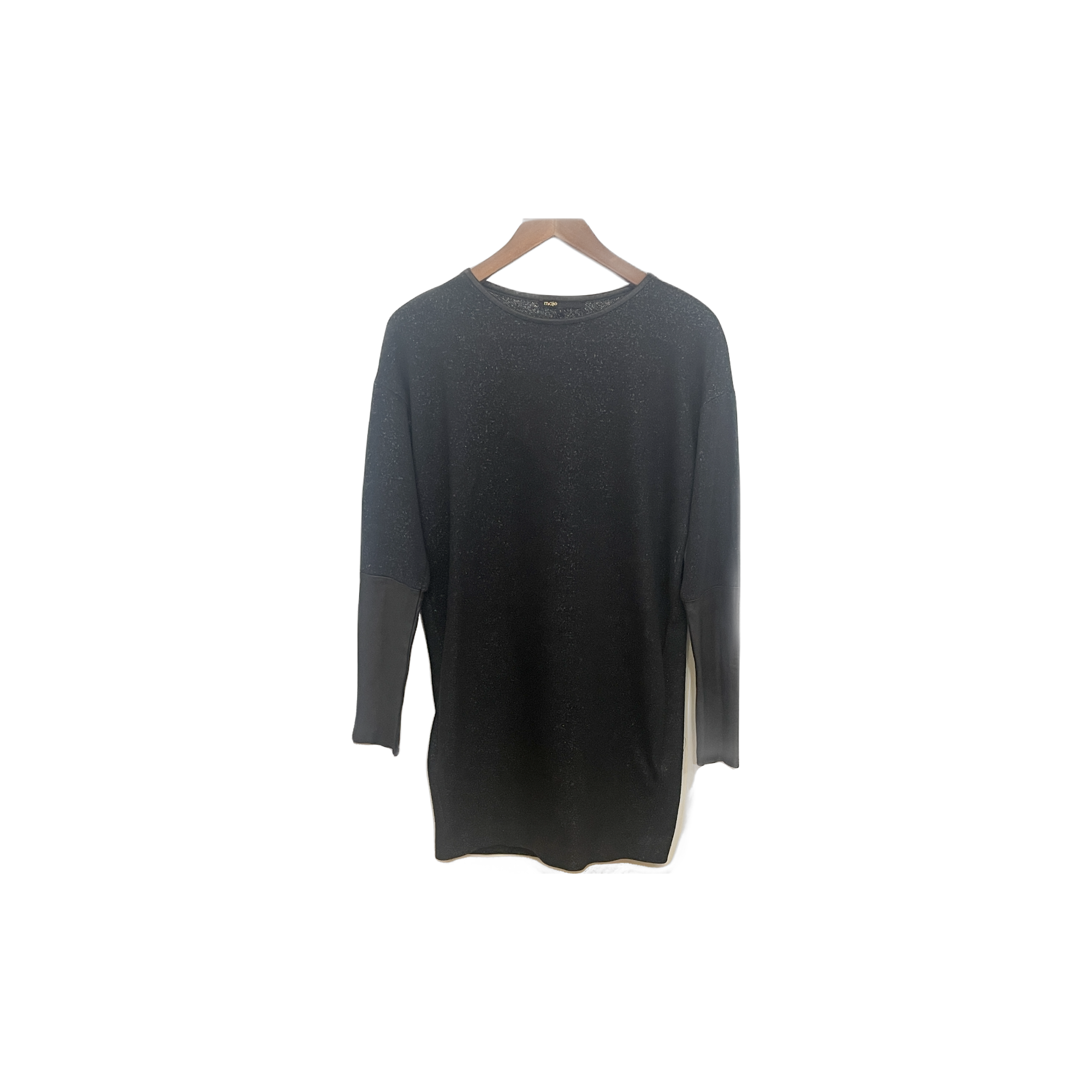 Robe Maje noire - vue de face