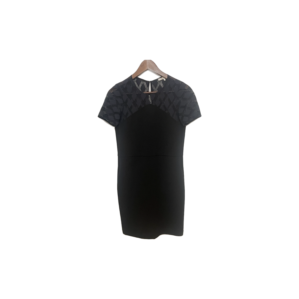 Robe Maje noire - vue de face
