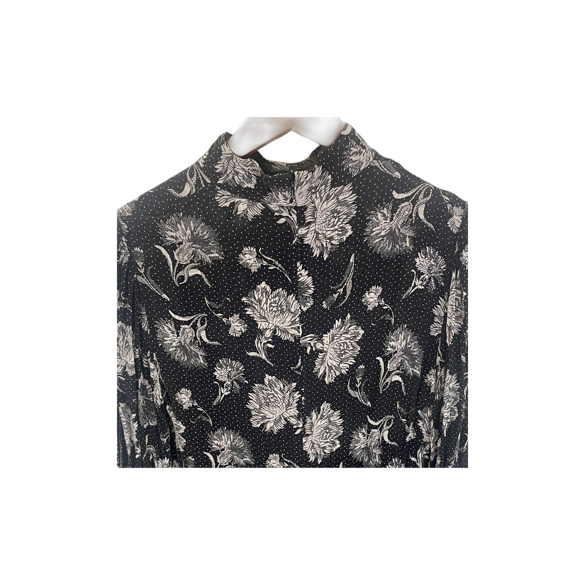 Robe The Kooples noire et blanche - détail