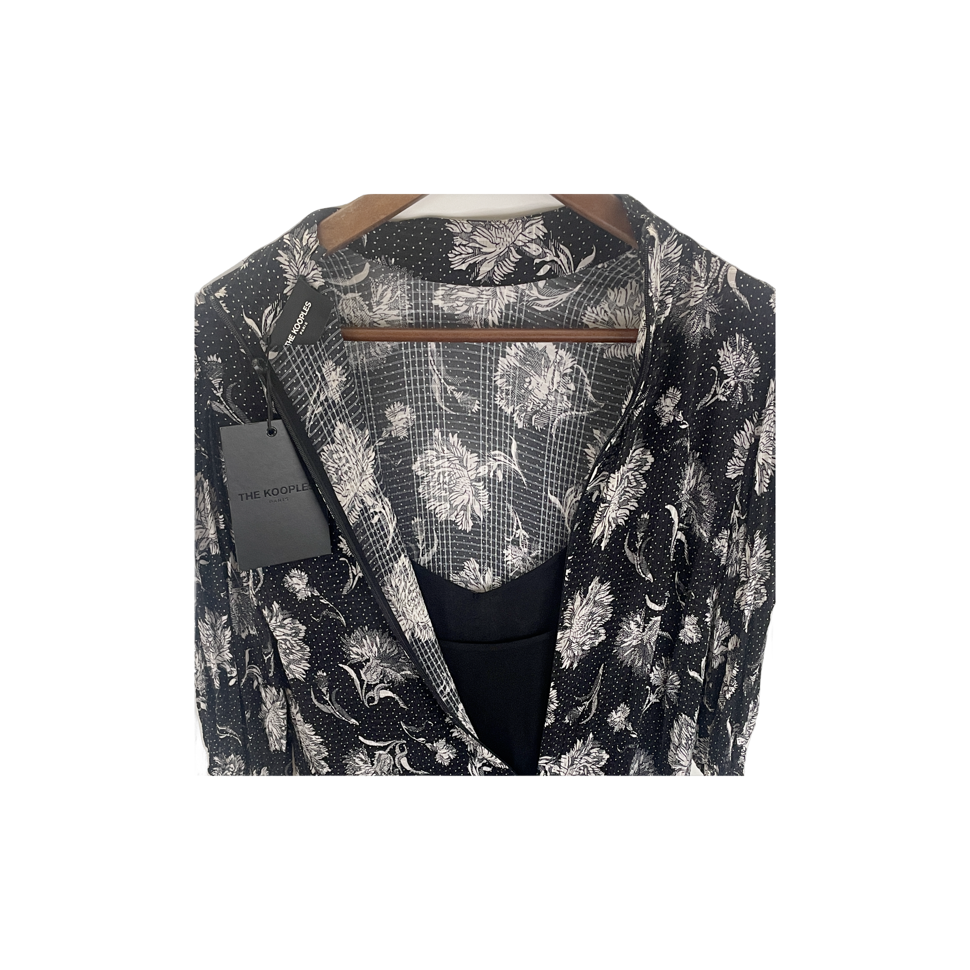 Robe The Kooples noire et blanche - détail 2
