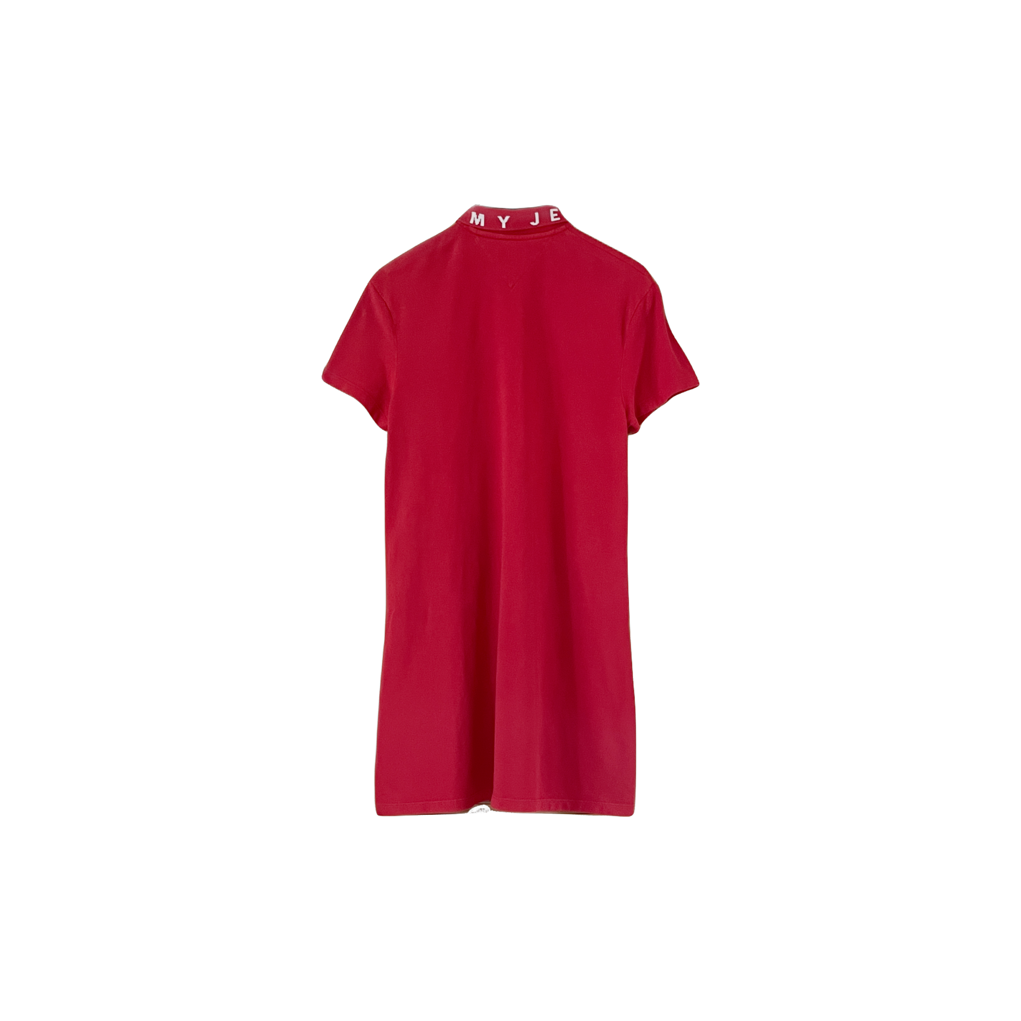 Robe polo vintage Tommy Hilfiger Jeans rouge taille S – pièce seconde main très bon état, Epok Label