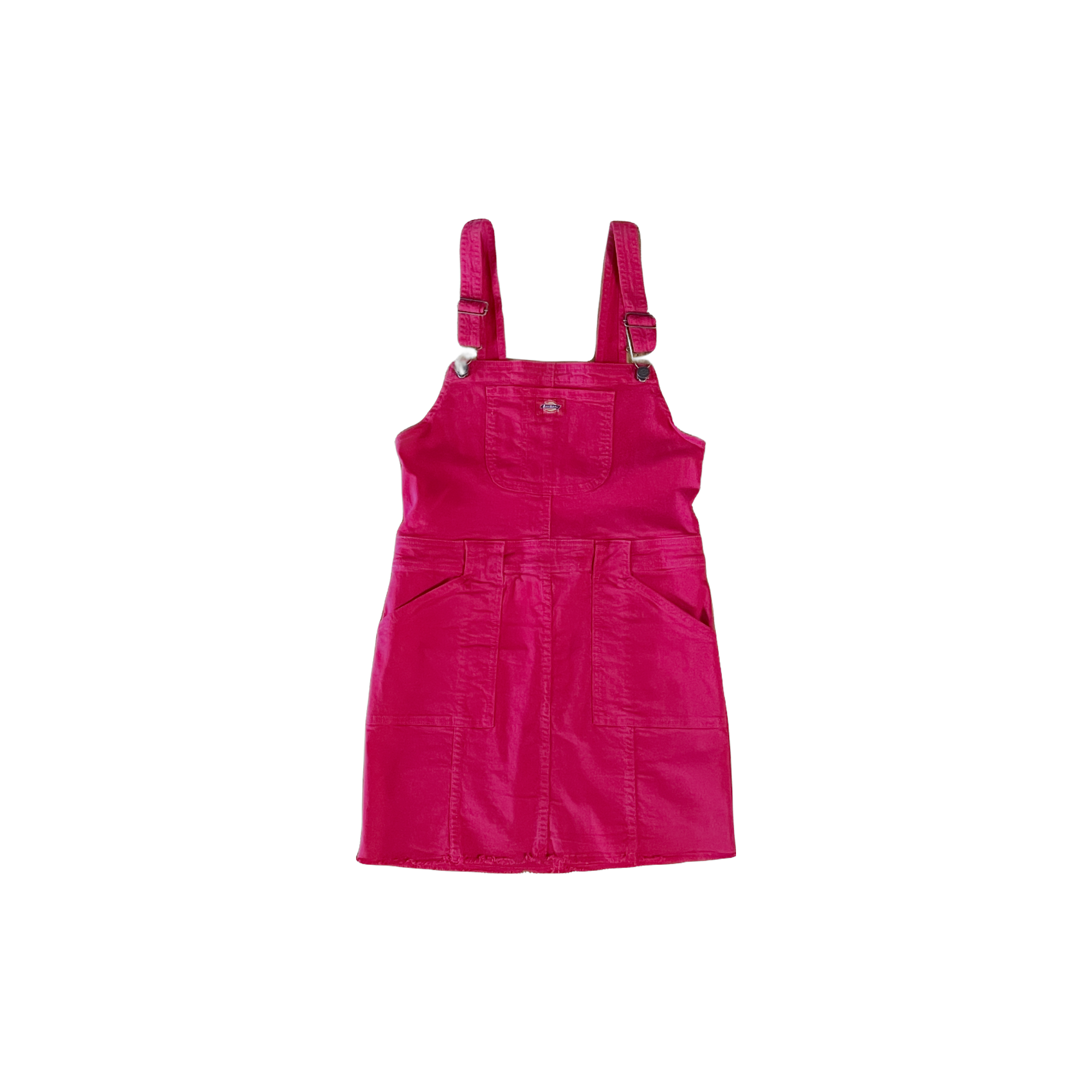 Robe salopette Dickies rouge taille M vintage workwear seconde main vue de face - Epok Label