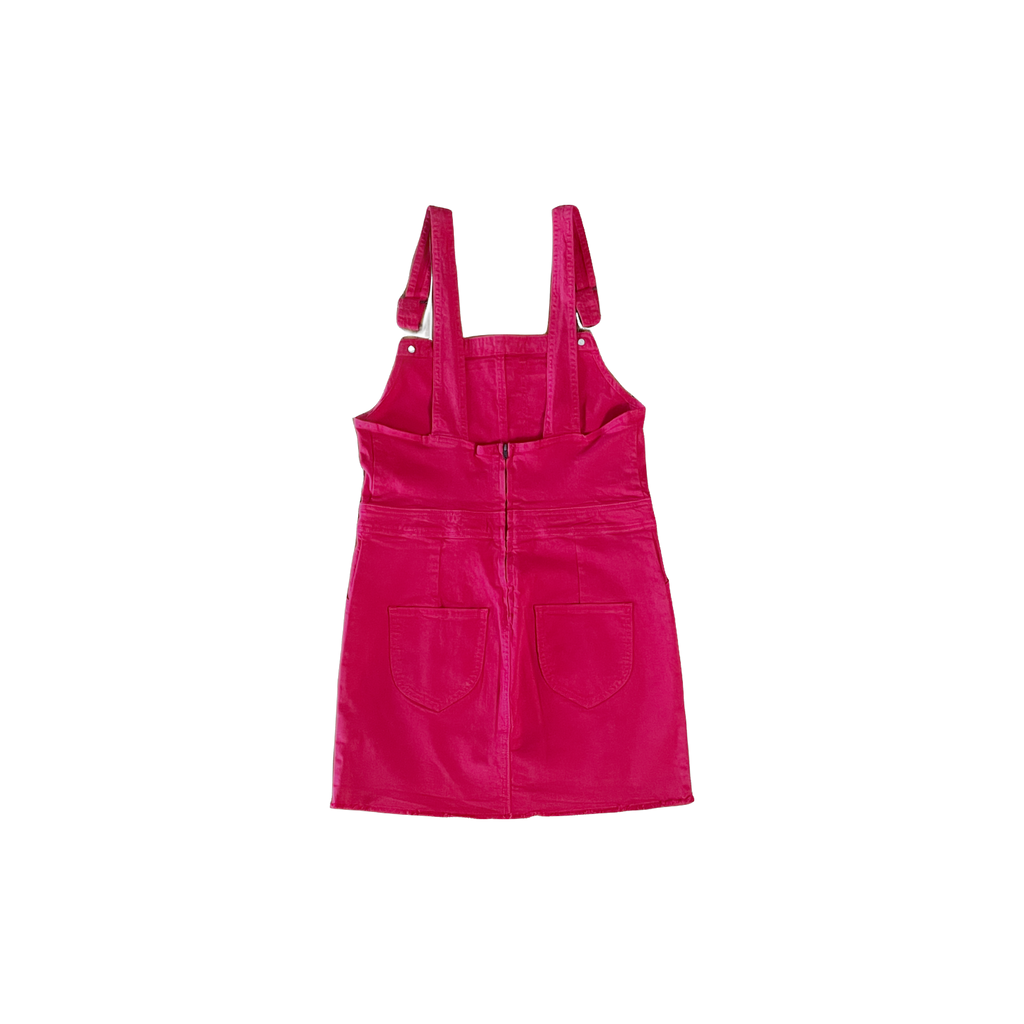 Robe salopette Dickies rouge taille M vue de dos bretelles ajustables - Epok Label