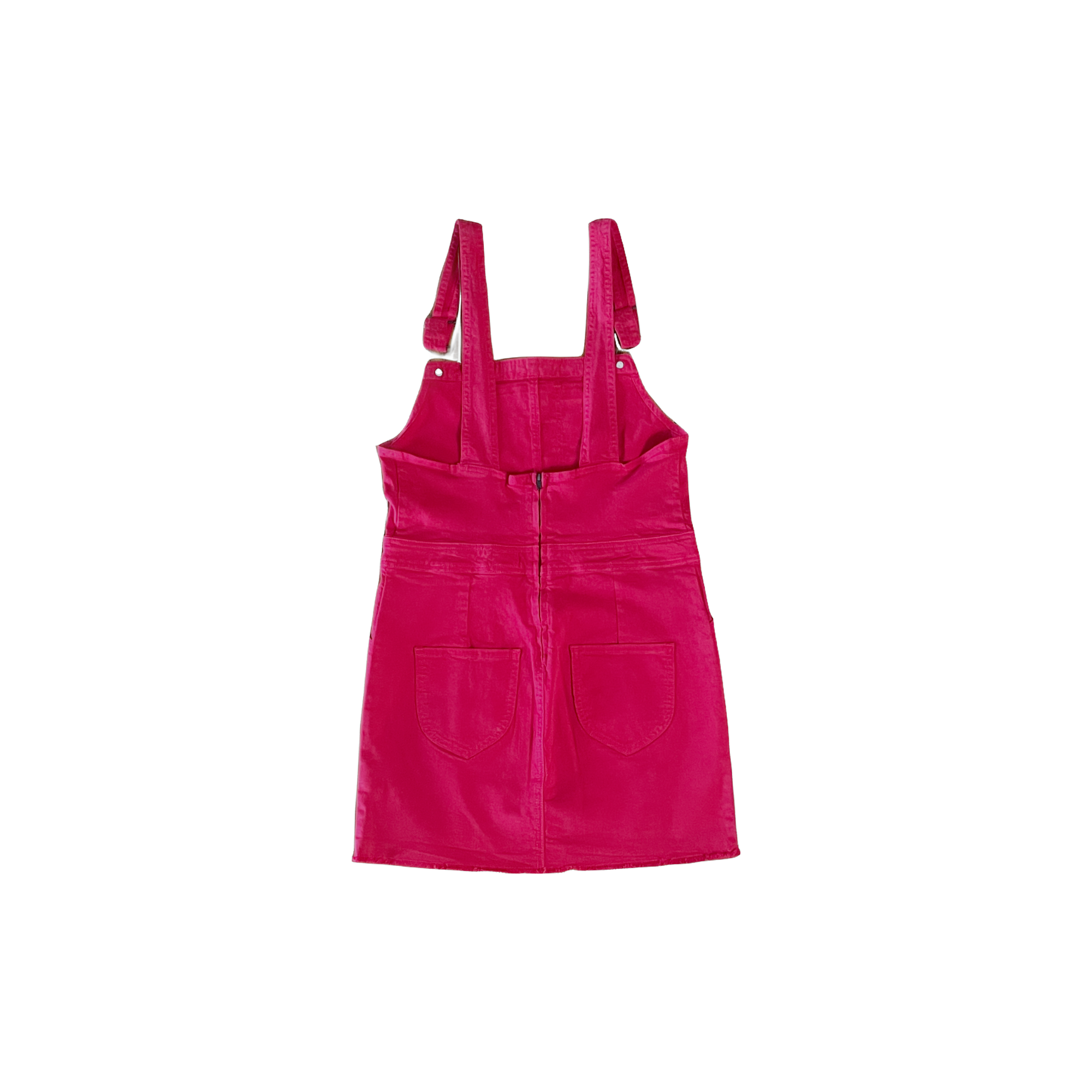 Robe salopette Dickies rouge taille M vue de dos bretelles ajustables - Epok Label