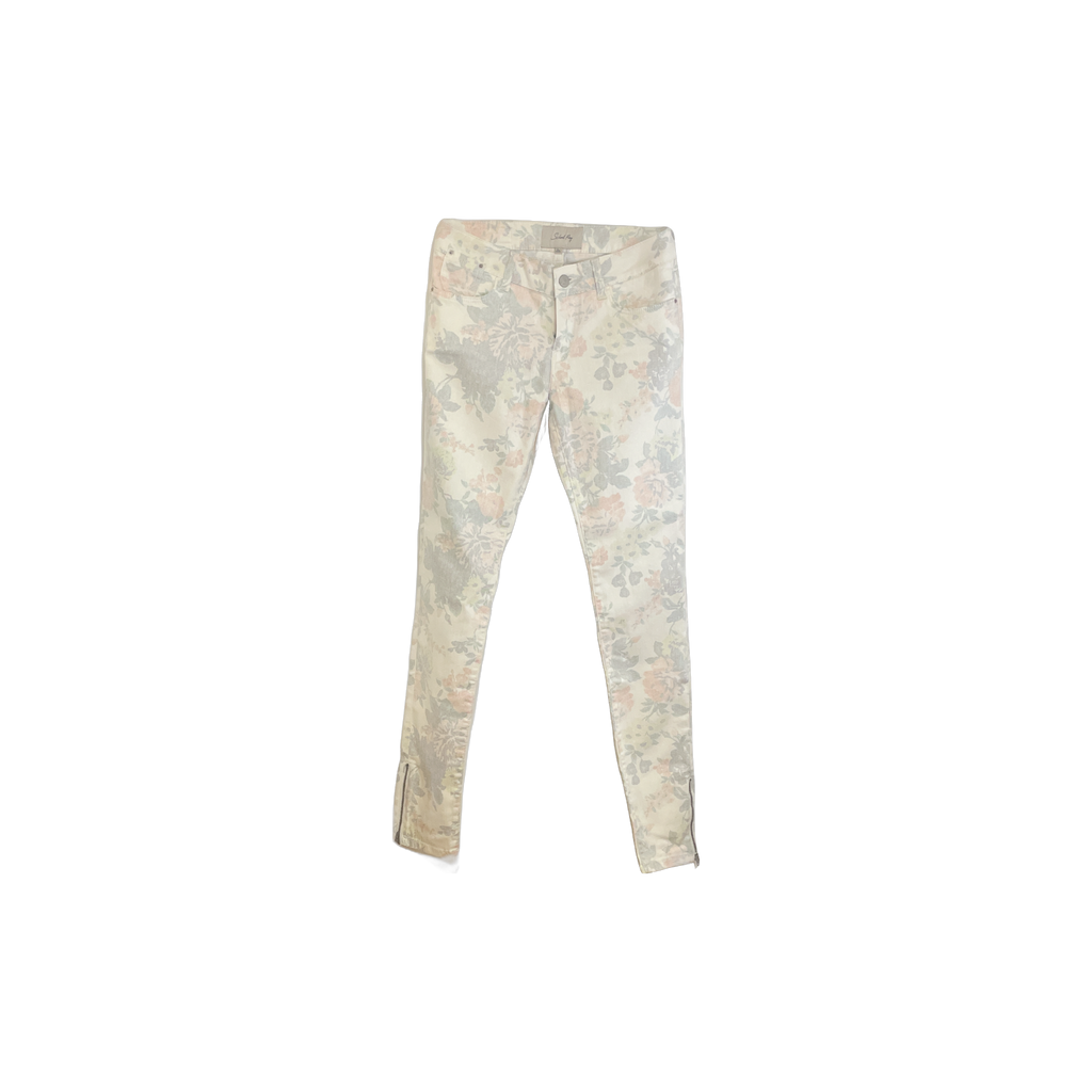 School Rag floral blanc (W26) - vue de face