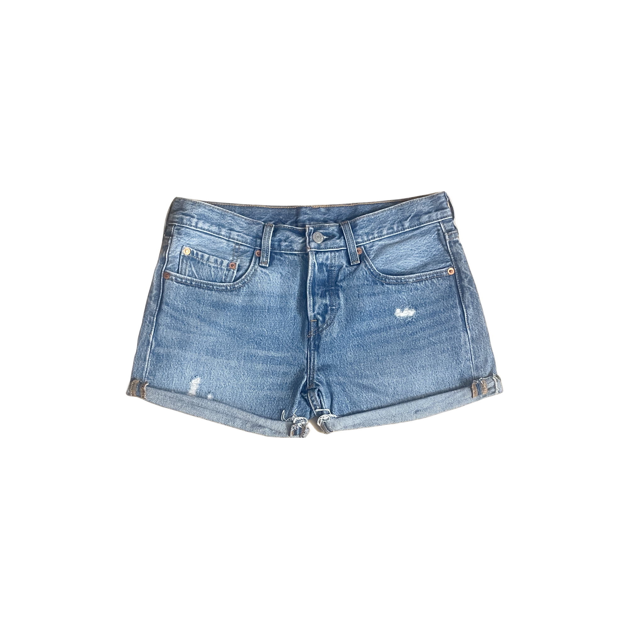 Short Levi's 501 bleu W27 revers  seconde main parfait état 